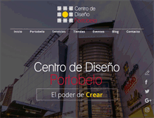 Tablet Screenshot of centrodedisenoportobelo.com